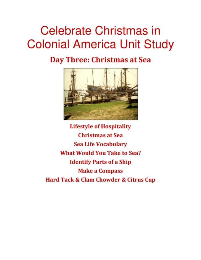 Celebrate Christmas in Colonial America Unit Study - Image 3