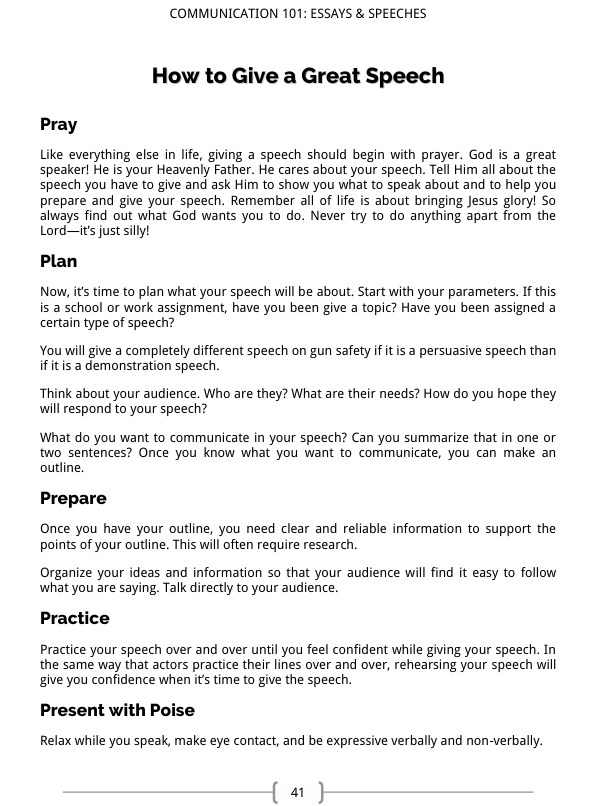 Communications 101: Essays and Speeches - Image 5