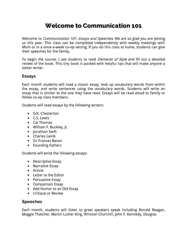 Communications 101: Essays and Speeches - Image 4