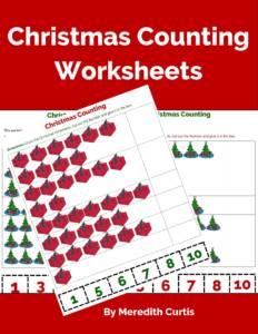 FC Christmas Counting Worksheets Christmas Counting Worksheets by Meredith Curtis
