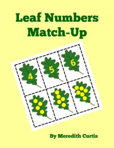 FC Leaf Numbers Match Up Leaf Numbers Match-Up by Meredith Curtis
