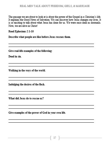 Real Men Talk about Freedom, Girls, and Marriage Bible Study - Image 7