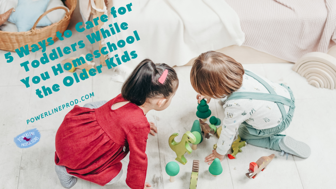 5 Ways to Care for Toddlers While You Homeschool the Older Kids