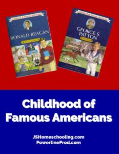 Reading List - Childhood of Famous Americans