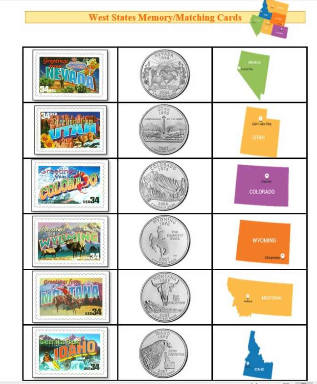 God Bless the USA State Stamps & Coins - Image 2