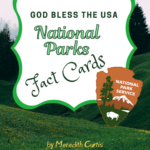 God Bless the USA National Parks Fact Cards
