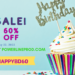 Happy Birthday 60% Off Sale!