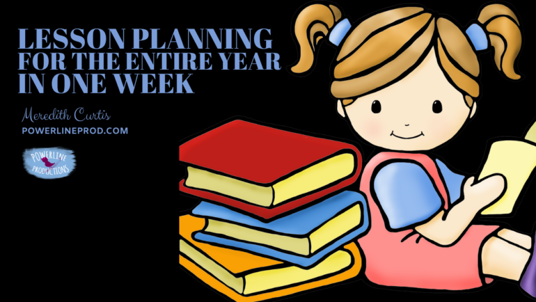Lesson Planning for the Entire Year in One Week