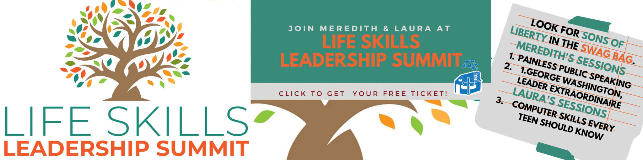 Blue and Yellow Organic and Handcrafted Welcome Message High School Back to School Banner 300dpi